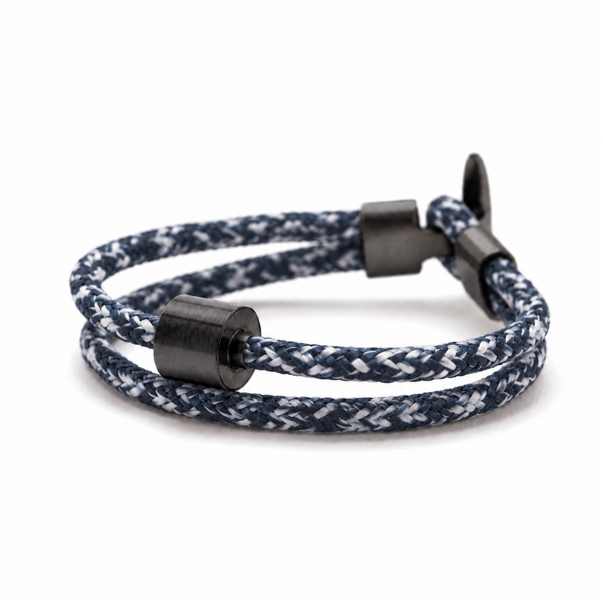 Jeans Koord Armband in black edition