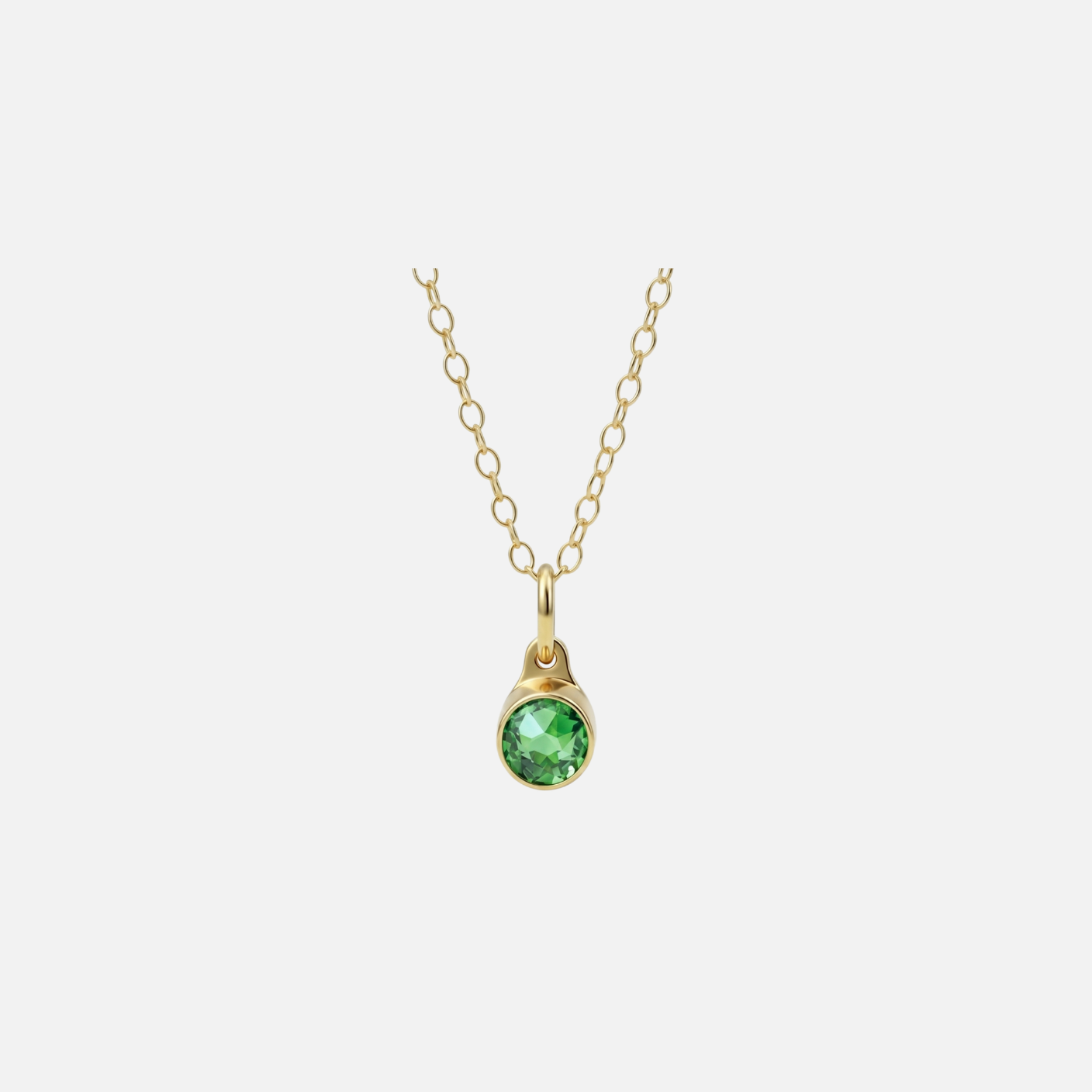Augustus Peridot Pendant verguld