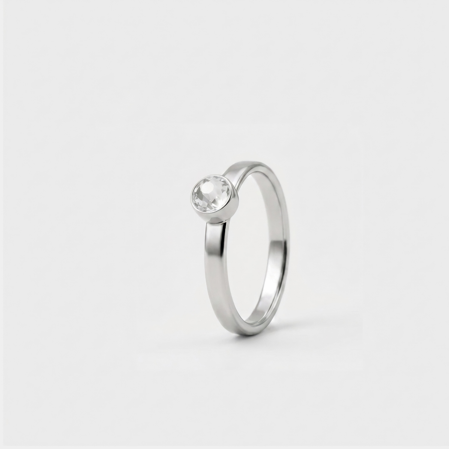 april birthstone diamant asring edelstaal - TADBLU