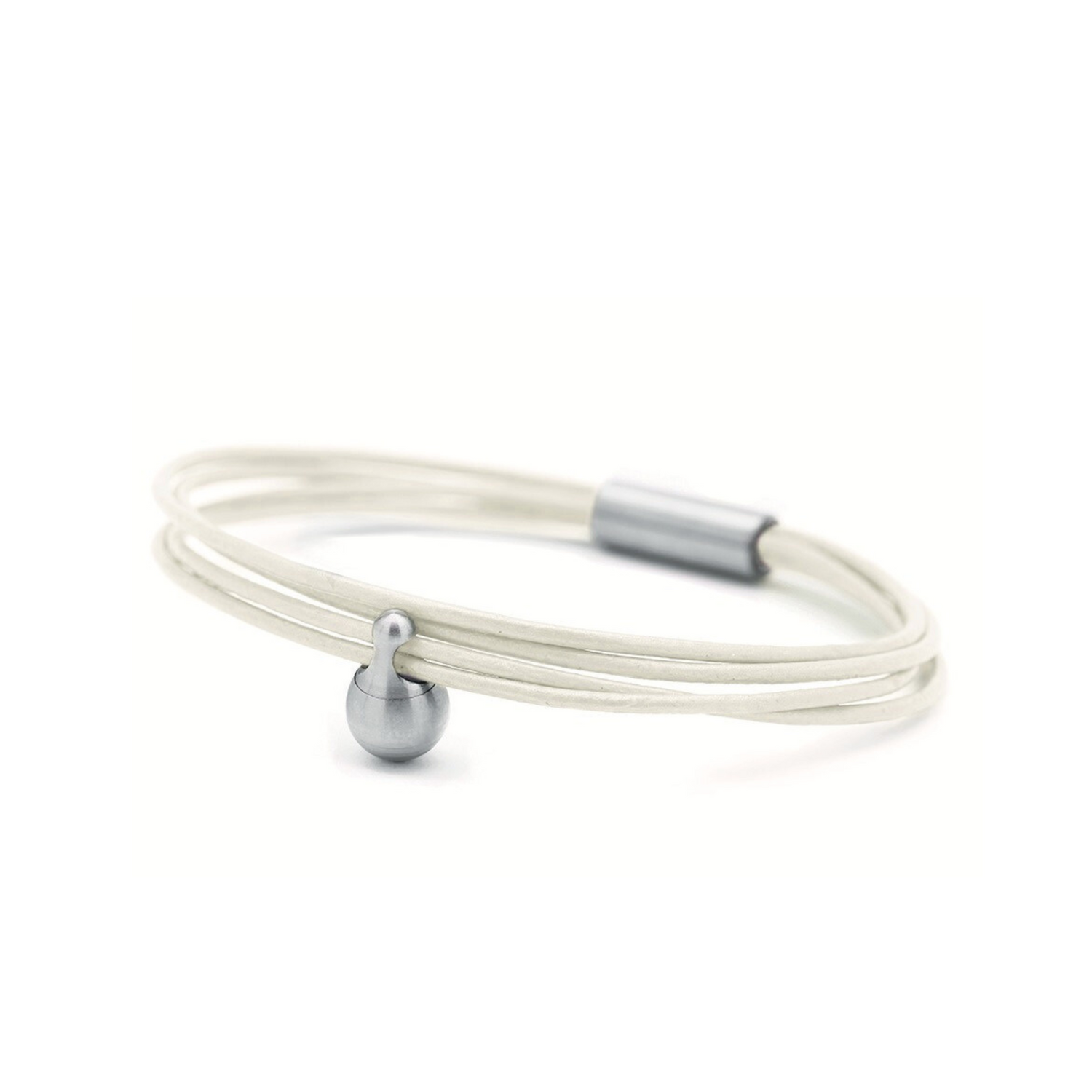 Parel Charm Armband in edelstaal