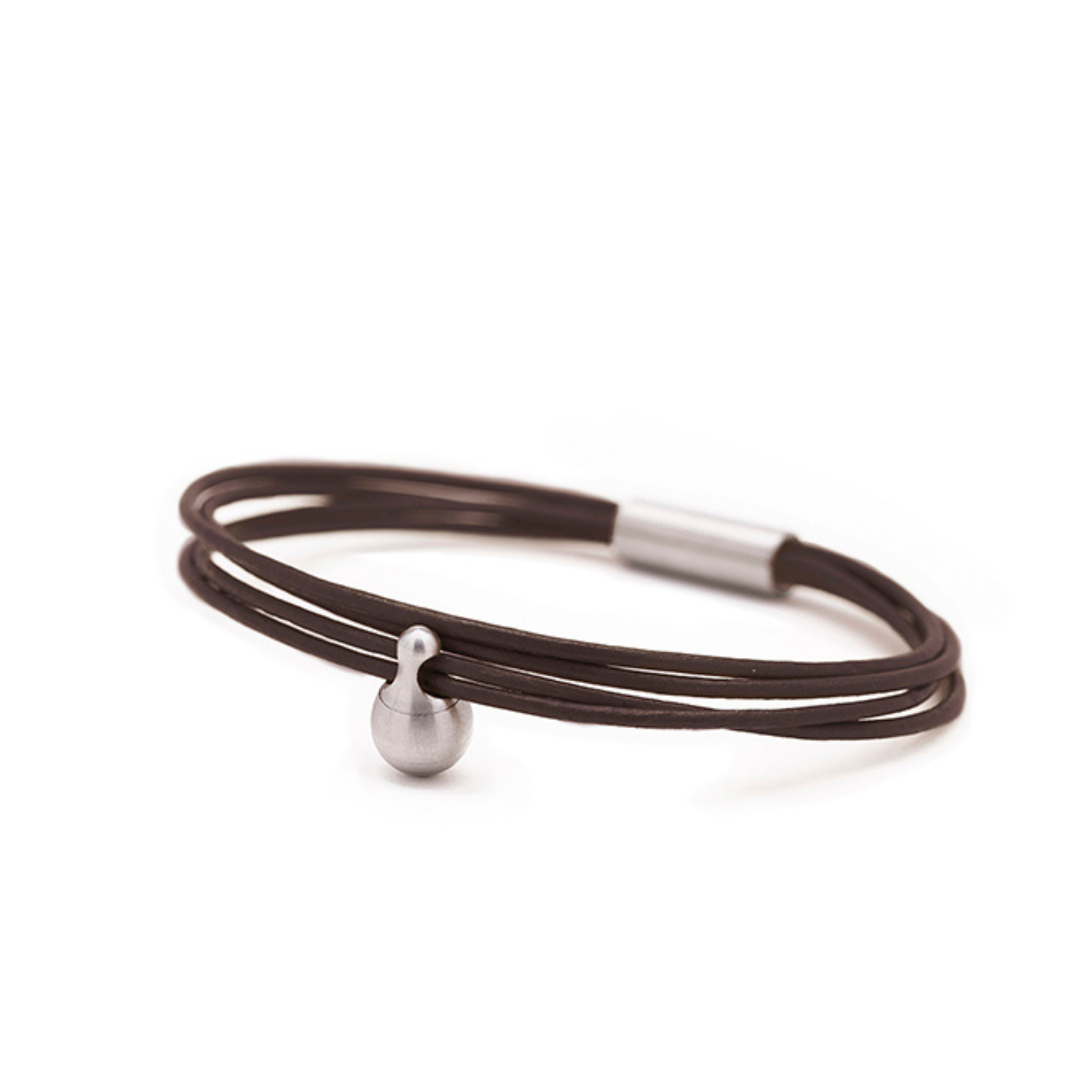 Bronzen Charm Armband in edelstaal