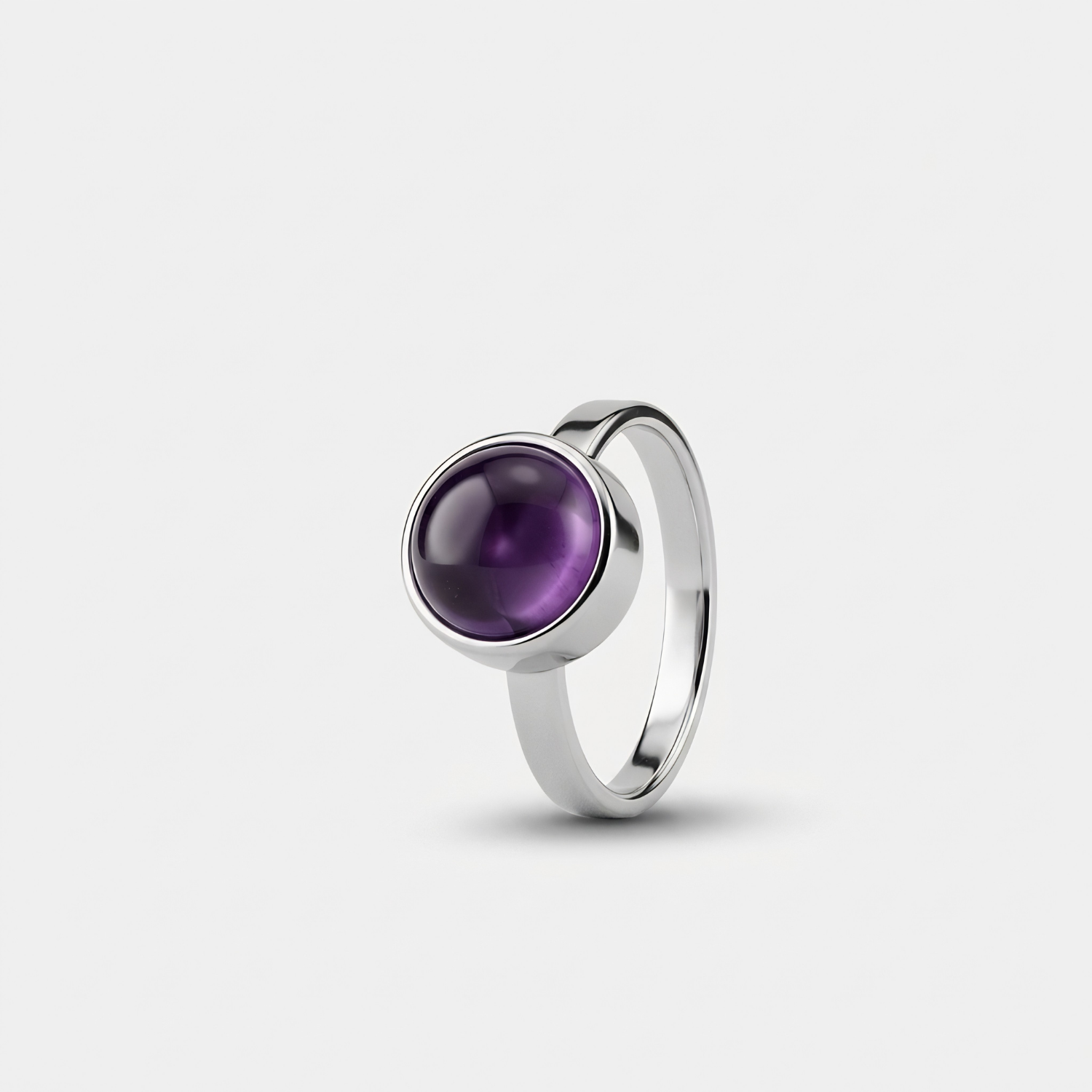 Amethist Ring in edelstaal