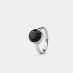 zwarte onyx asring edelstaal - TADBLU